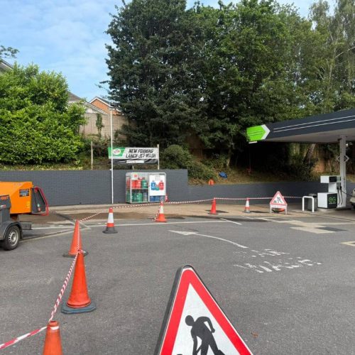 UCKFIELD PETROL STATION CUT BACK